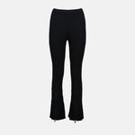 Ribbed Knit Flared Pants