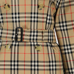 Checked Trench Coat