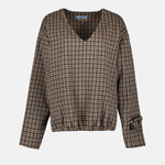 Checked Sweater