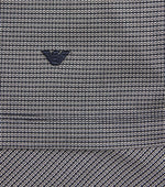 Lyocell-Cotton Micro Print Polo Shirt