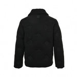 Monogram Outline Embroidered Knit Zip Jacket