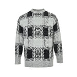 Mohair Jacquard Knit Sweater