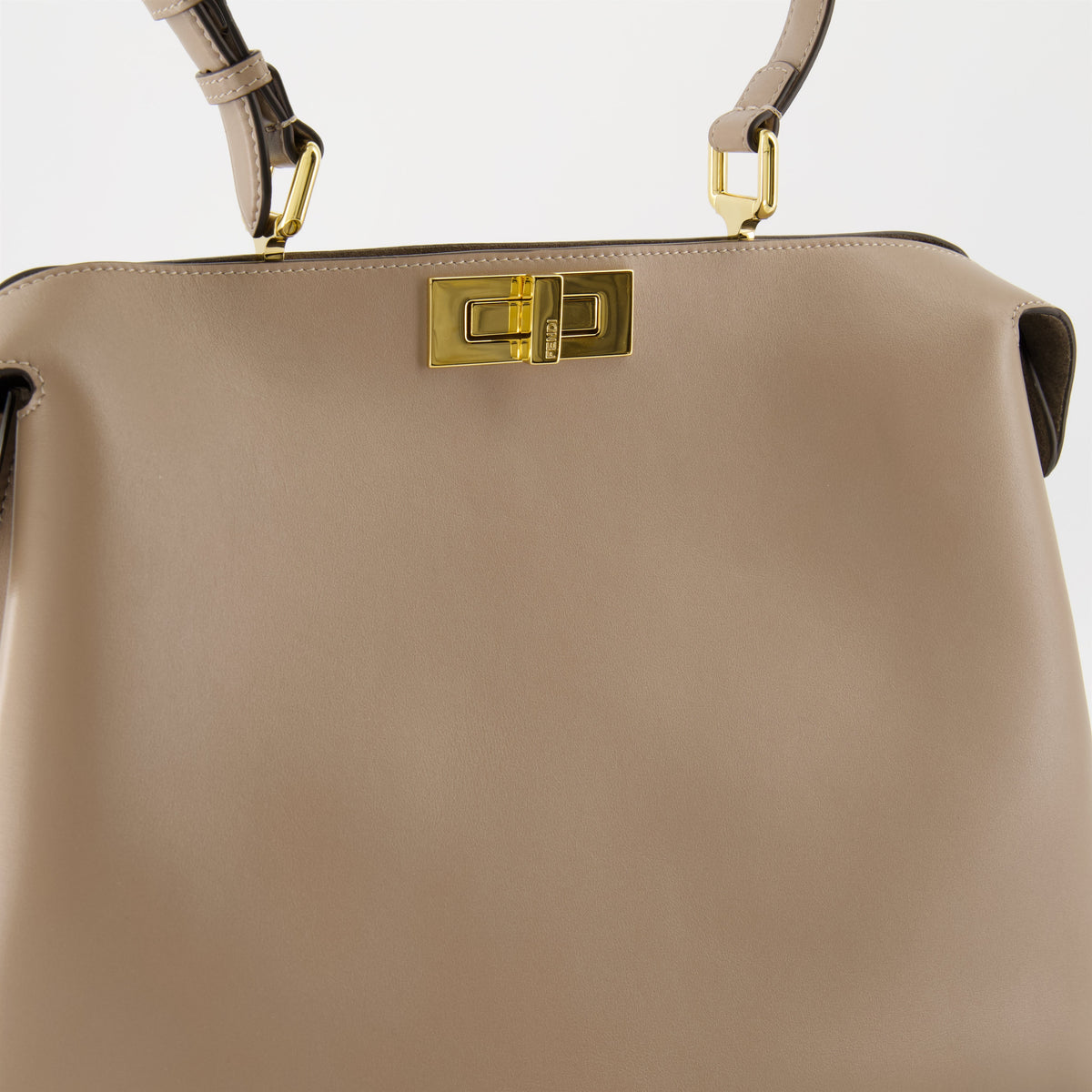 Peekaboo ISeeU Large – Beige Leather