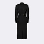 Tailored Belted Midi Dress