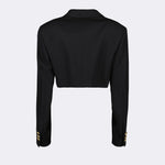 Cropped Double-Breasted Blazer