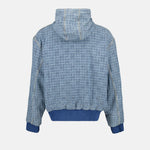 4G Denim Zip-Up Sweatshirt