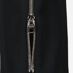 Black Zip-Detail Trousers