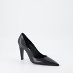 Leather Pointed-Toe Pumps