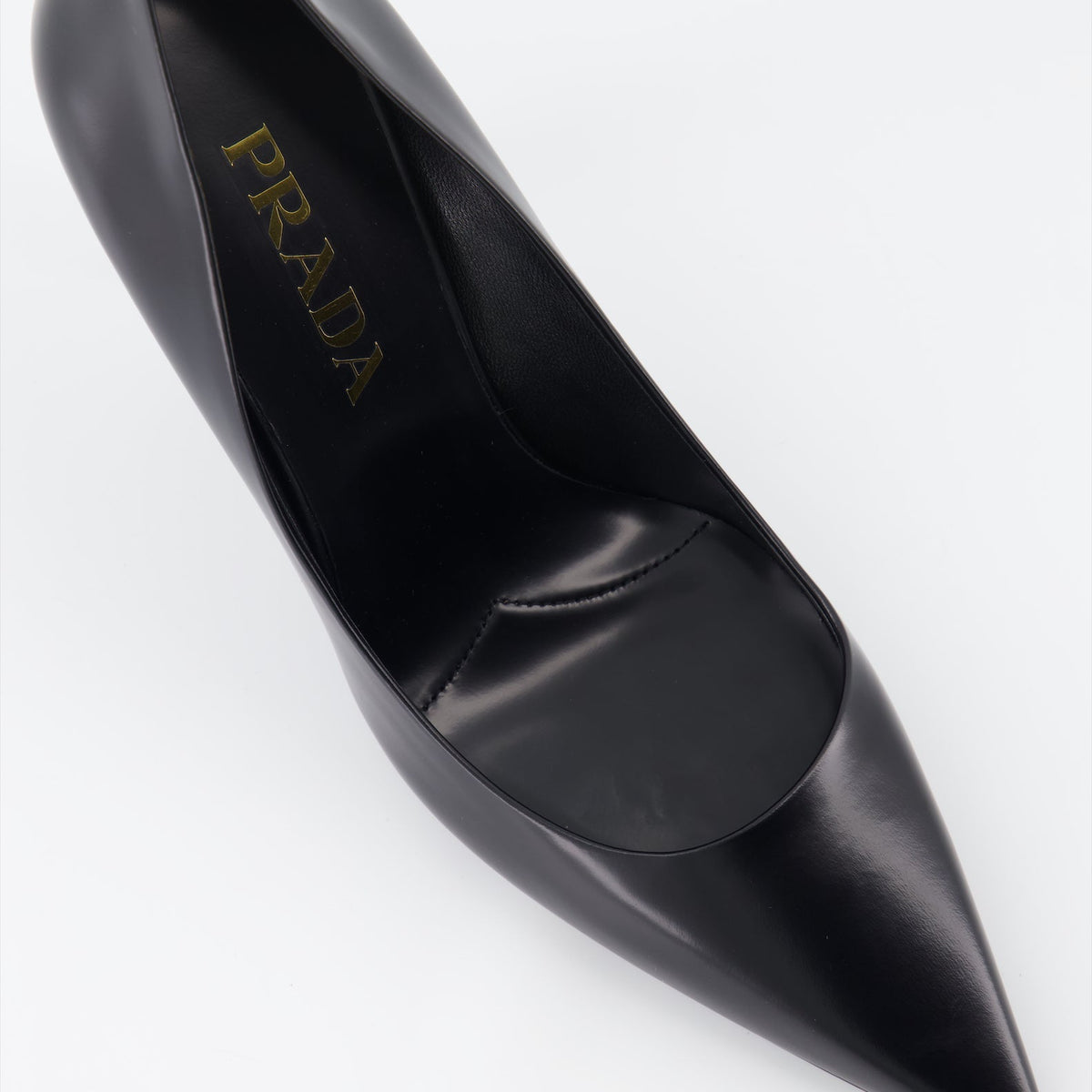 Leather Pointed-Toe Pumps