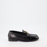 Medusa Accent Leather Loafers