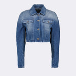 Medusa Button Denim Jacket