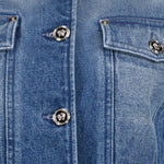 Medusa Button Denim Jacket