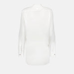 White Utility Silk Shirt