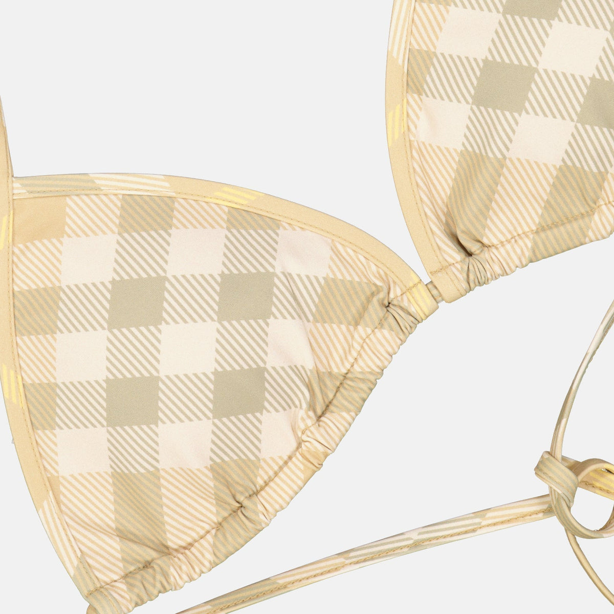 Checked Bikini Top
