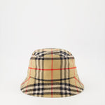Vintage Check Bucket Hat – Beige