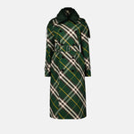 Checked Trench Coat