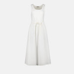 Sleeveless Drawstring Waist Maxi Dress