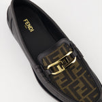 Fendi O'Lock Leather Loafers