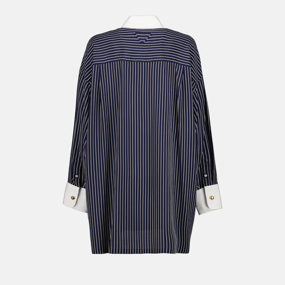 Navy Striped Oversized Shirt