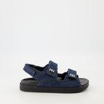 Denim Strap Sandals