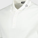 Versace Minimalist White Polo Shirt with Medusa Accent