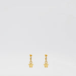 Medusa Drop Earrings with Crystal Bar