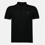 Fendi Black Polo Shirt with FF Logo Detail