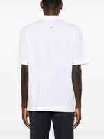 Fendi White Polo Shirt with Logo Patch Detail