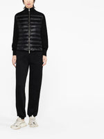 Knit Sleeve Puffer Jacket - Black