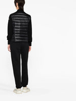 Knit Sleeve Puffer Jacket - Black