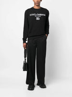 DG Logo-Embroidered Cotton Sweatshirt