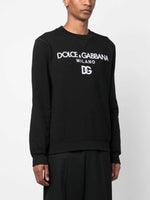 DG Logo-Embroidered Cotton Sweatshirt