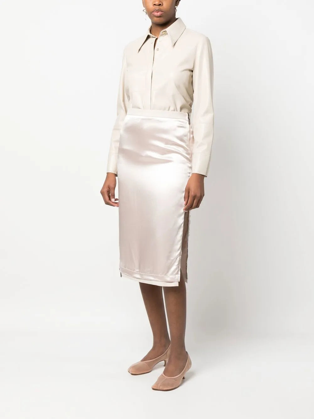Satin skirt