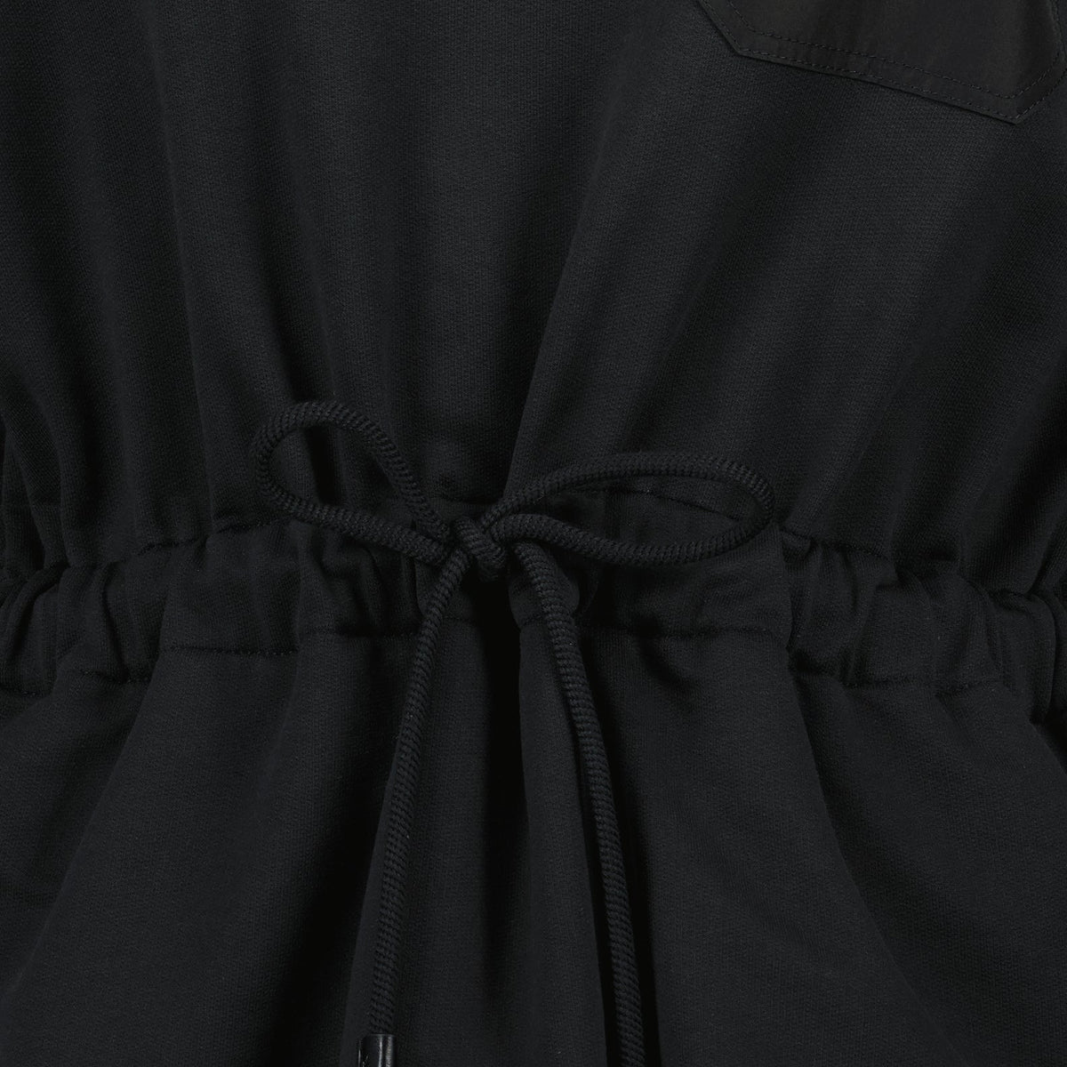 Drawstring Waist Peplum Mini Dress