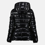 Glossy Hooded Puffer Jacket
