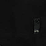 Black FF Logo Cotton T-Shirt