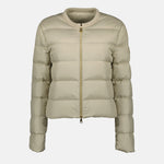 Light Beige Cropped Down Jacket