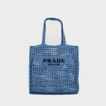 Crochet Tote Bag (Blue)