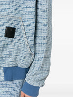 4G Denim Zip-Up Sweatshirt