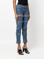 Patchwork Skinny Jeans