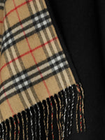 Black Wool Poncho