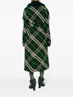 Checked Trench Coat