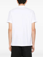 White Polo with Check Placket Detail