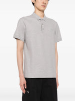 Grey Polo with Tonal TB Monogram