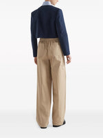 Cropped Structured Jacket with Gold Buttons