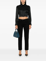 Black Monogram Slim-Fit Jeans