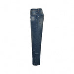 Vintage Wash Blue Denim Jeans