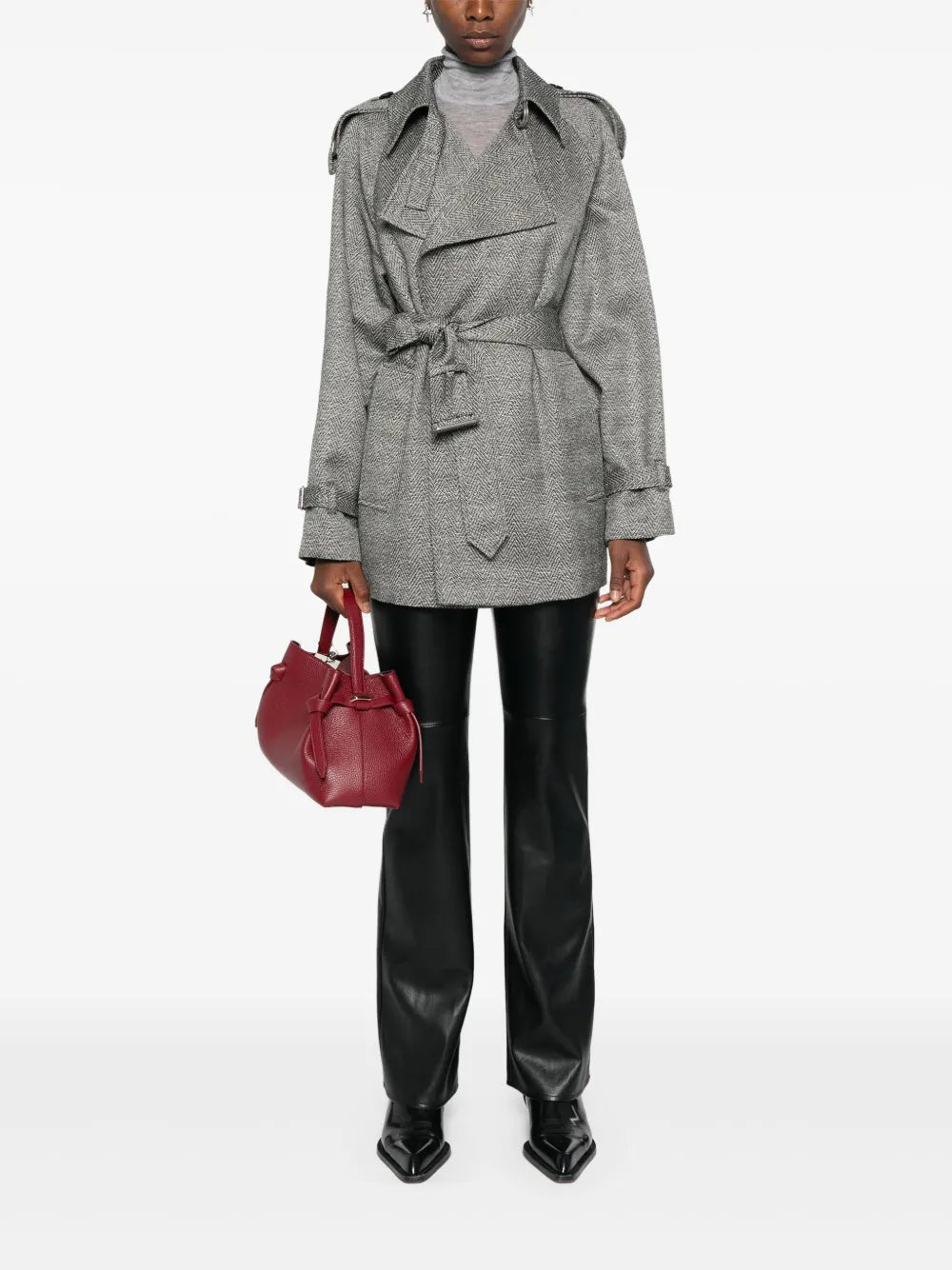 Wool and Silk Trench Coat