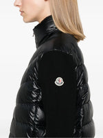 Quilted Knit-Sleeve Puffer Jacket