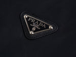 Men’s Black Nylon Hooded Zip Jacket